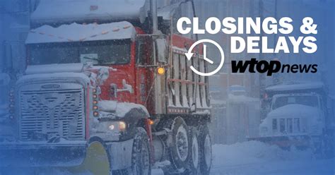 Non-essential county employees were permitted to leave early Thursday. . Wtop closings and delays